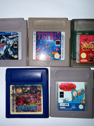 Nintendo Game Boy Cartuchos Tetris, Tintin, etc.