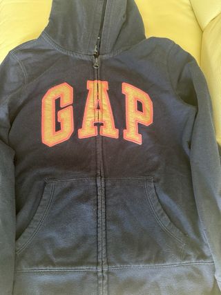 Sudadera GAP azul y rosa con cremallera