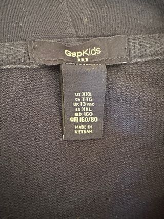 Sudadera GAP azul y rosa con cremallera