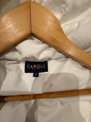 Plumífero Caroll blanco con capucha