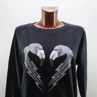 Sudadera Diesel Negra Flamencos Rayo