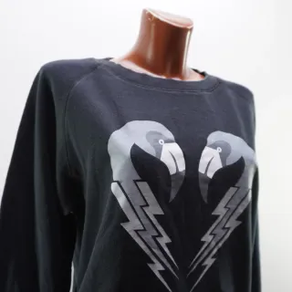 Sudadera Diesel Negra Flamencos Rayo