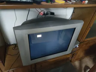 Televisor Antiguo Philips Beige/Gris CRT