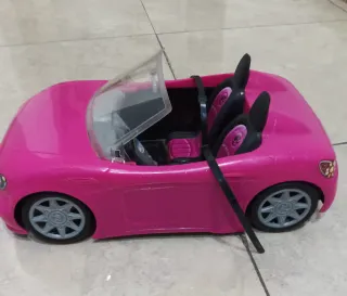 Coche Barbie Descapotable Rosa