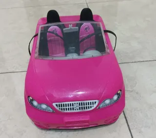 Coche Barbie Descapotable Rosa
