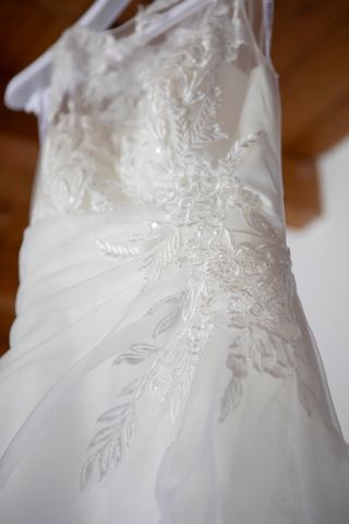 Vestido de novia blanco, un solo uso