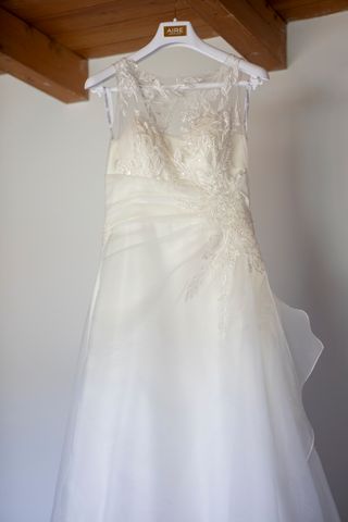 Vestido de novia blanco, un solo uso