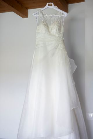 Vestido de novia blanco, un solo uso