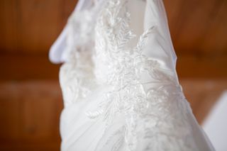 Vestido de novia blanco, un solo uso