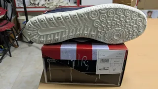 Zapatilla Munich Gresca Azul y Blanca