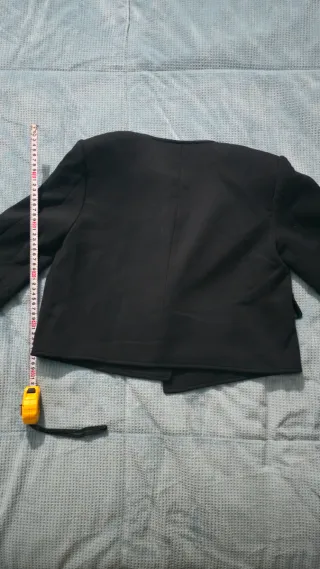 Blazer Zara Negro Talla S, Doble fila de Botones