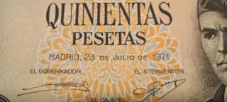 Billete 500 pesetas 1971 El Banco de España