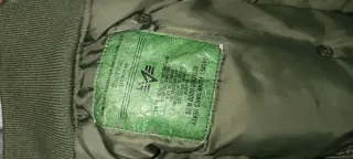 Alpha Industries N2B Chaqueta Verde Militar