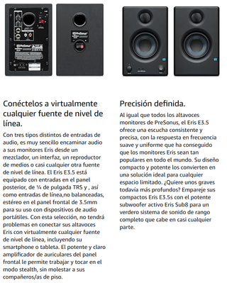 Monitores Autoamplificados Eris E3.5