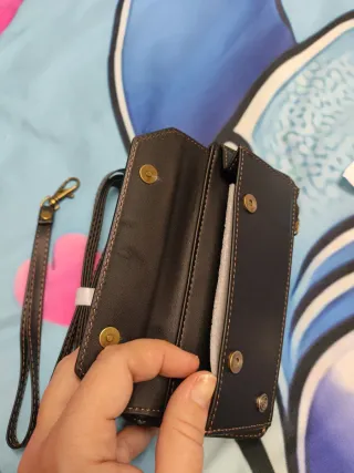 Funda cartera Galaxy Z Fold 6 Negra con Correa