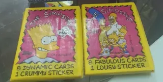 2 Sobres Simpsons Topps Vintage