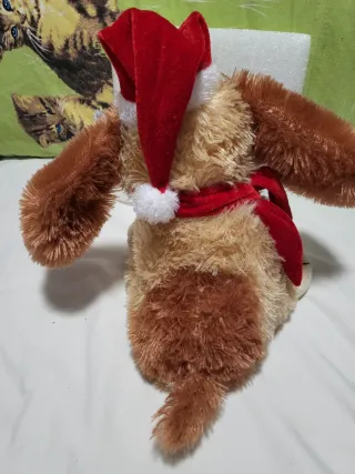 Peluche perro musical Navidad