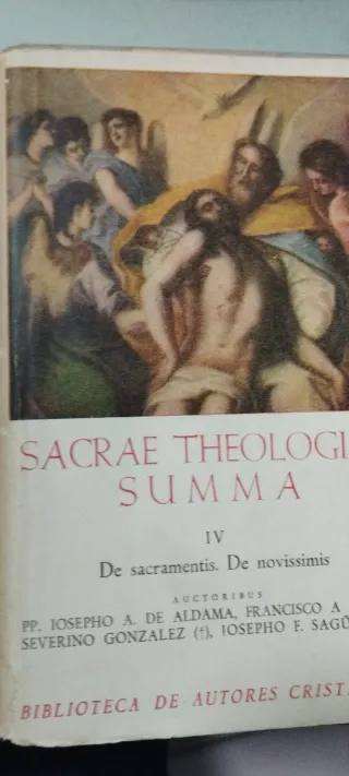 Sacrae Theologiae Summa. Cuatro tomos en Latín.
