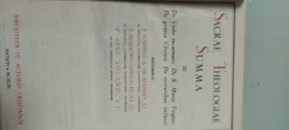 Sacrae Theologiae Summa. Cuatro tomos en Latín.