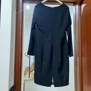 Vestito Elegante Nero e Bordeaux Taglia XXL