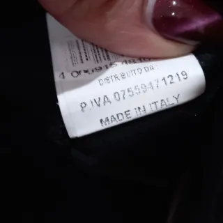 Vestito Elegante Nero e Bordeaux Taglia XXL