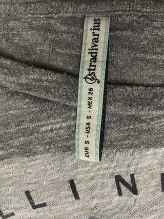 Jersey punto fino de Stradivarius gris talla S