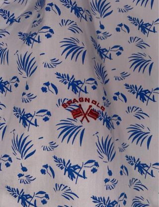 Camisa Spagnolo Estampada Azul y Blanca