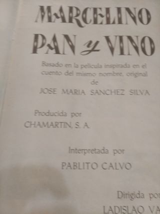 Marcelino Pan y Vino 1957 (Original)