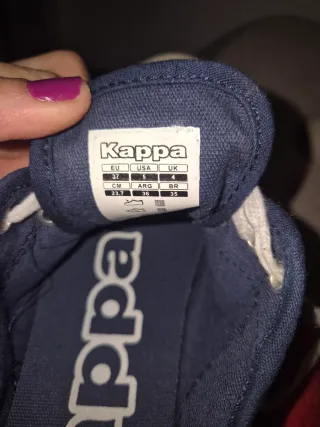 Zapatillas Kappa niño azul y blanco