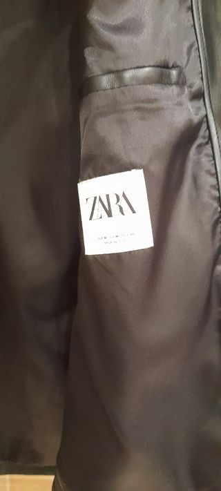 Chaqueta sobrecamisa efecto piel