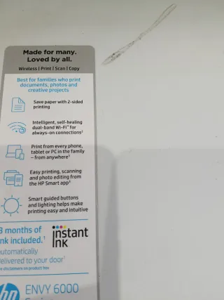Stampante HP Envy 6000 + Inchiostro
