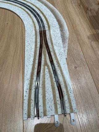 Curva Scalextric efecto nieve