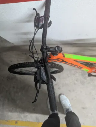 Bicicleta Nueva Quer 24 Naranja/Verde Sin Usar + C