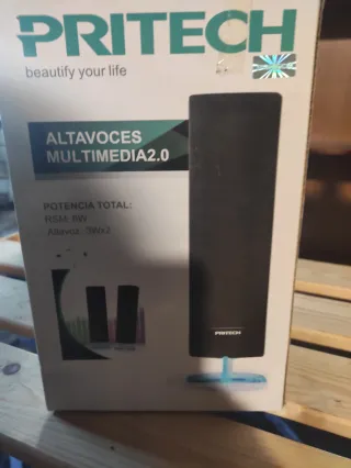 Altavoces Multimedia 2.0 PRITECH Negros