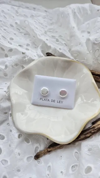 Pendientes de perla cultivada plata deley