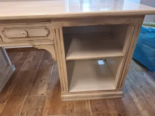 Escritorio Vintage Madera blanco roto