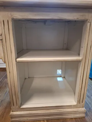 Escritorio Vintage Madera blanco roto