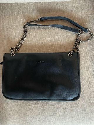 Bolso Nat&Nin Negro Piel y Ante