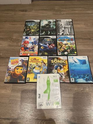 Consola Nintendo Wii + Wii Fit + Juegos