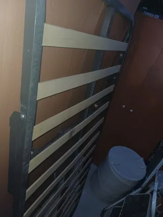 Somier Cama Auxiliar 90cm Patas Plegables