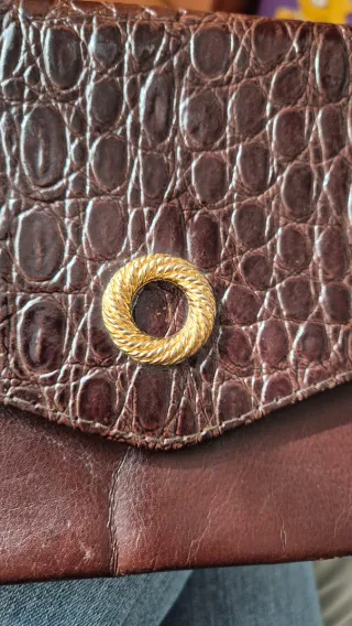 Bolso de fiesta vintage burdeos