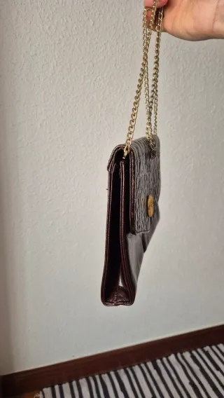 Bolso de fiesta vintage burdeos