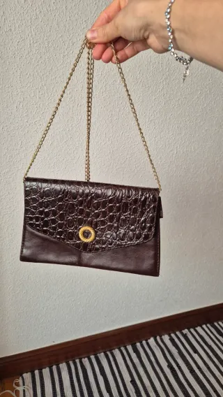 Bolso de fiesta vintage burdeos