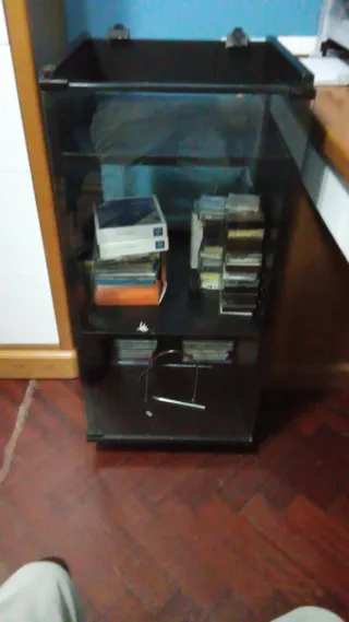 Mueble para minicadena negro