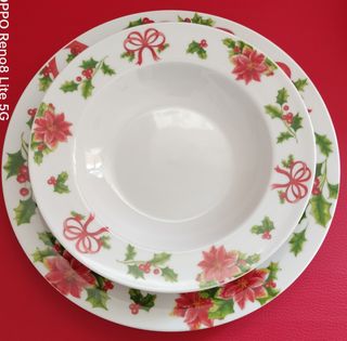 Vajilla Porcelana Tognana Navidad