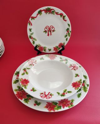 Vajilla Porcelana Tognana Navidad