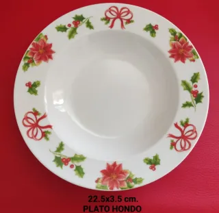 Vajilla Porcelana Tognana Navidad