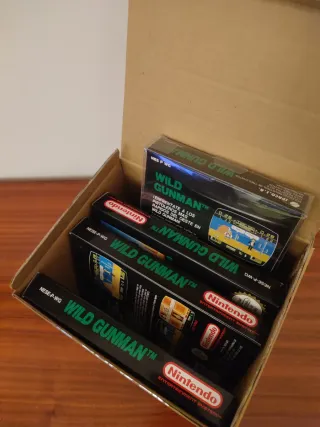 Nintendo Wild Gunman con caja de distribución