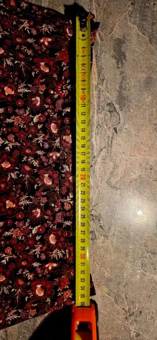 Falda granate de flores - Yessica