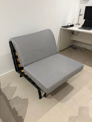 Butaca Puff Cama Supletoria Blanca